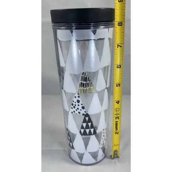 Starbucks 2013 16 oz Insulated Tumbler Christmas Holiday Trees Coffee Tea Cup - Picture 11 of 12